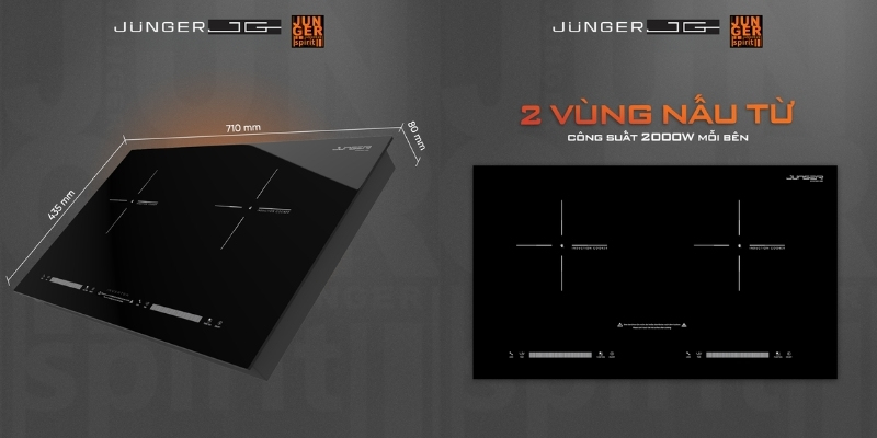 Bếp từ đôi Junger NKD22+ 4400W