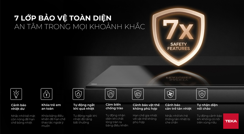 7 tính năng an toàn mang đến trải nghiệm nấu nướng an toàn
