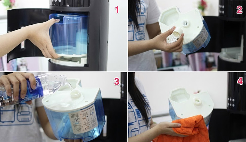 Hướng dẫn châm nước vào quạt phun sương hiệu quả