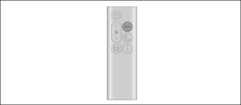 Nhấn vào nút Auto trên Máy lọc không khí Dyson Purifier Cool Gen1