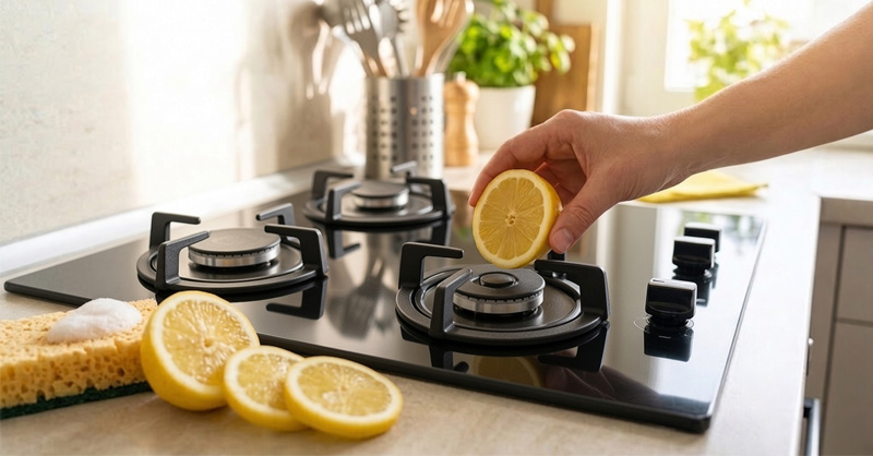 Vệ sinh bếp gas bằng chanh tươi