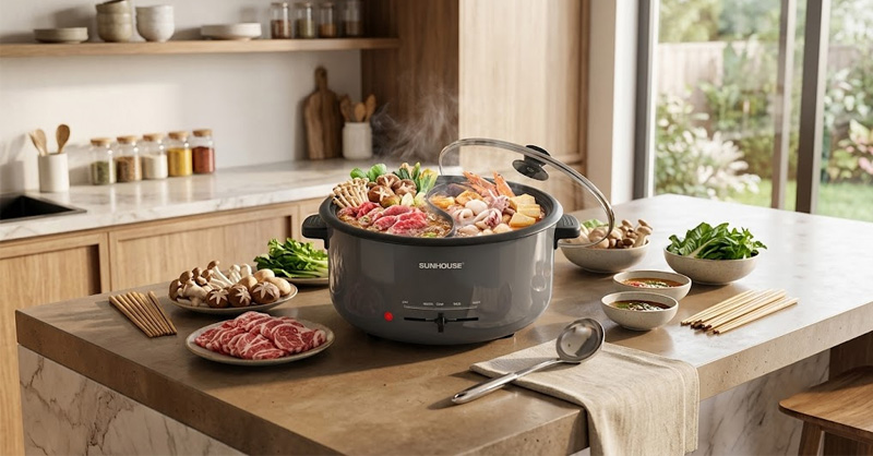 Lẩu Điện 3.5L SUNHOUSE SHD4523
