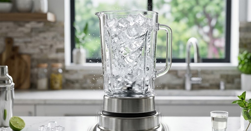 Làm sạch máy xay sinh tố đúng cách sau khi xay đá 