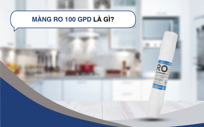 Màng lọc RO 100 GPD lọc được khoảng 378 lít nước tinh khiết mỗi ngày