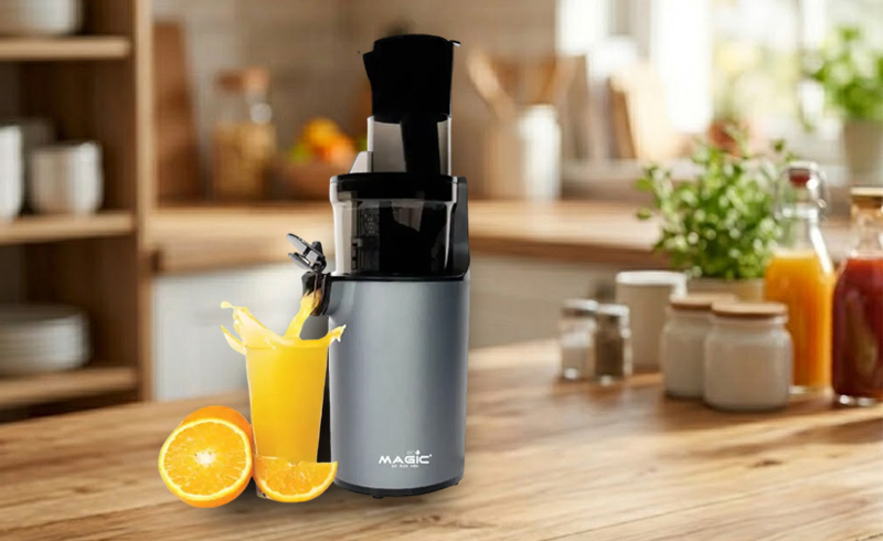 Máy Ép Trái Cây Tốc Độ Chậm MAGIC ECO AC-139 có công suất 200W
