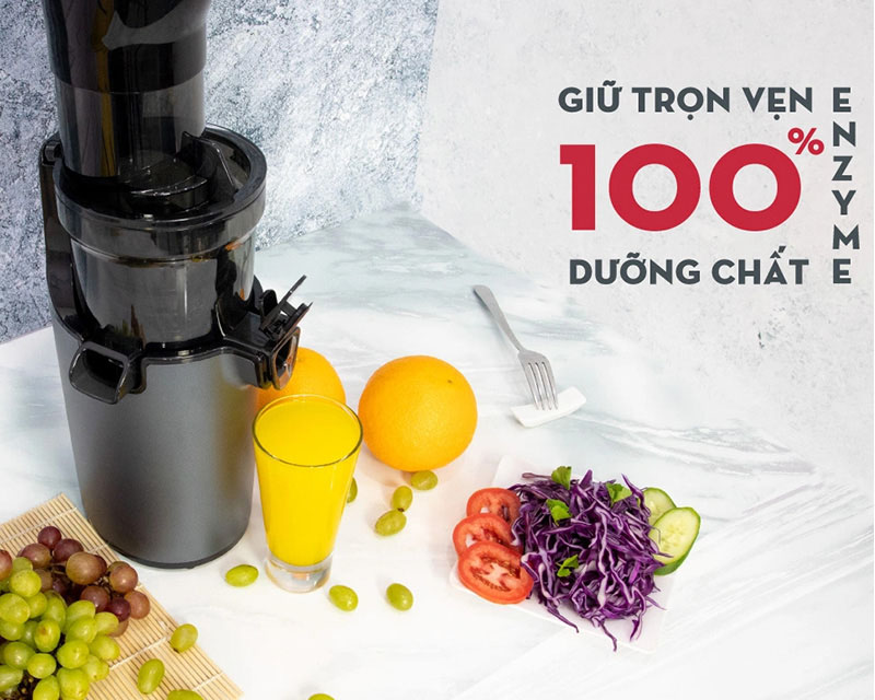 Máy Ép Trái Cây Tốc Độ Chậm MAGIC ECO AC-139 sử dụng công nghệ ép lạnh