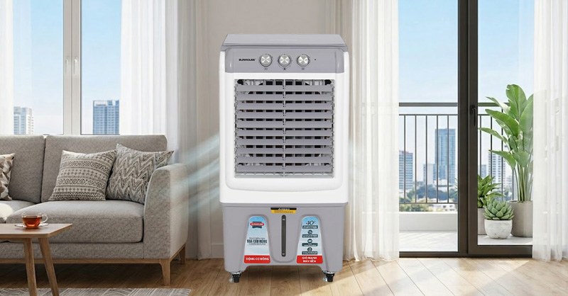 Máy làm mát không khí Sunhouse SHD7744 có hiệu suất hoạt động ổn định 