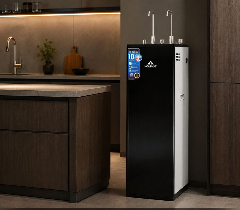 Máy lọc nước Hòa Phát lọc được trang bị từ 10 - 12 lõi lọc