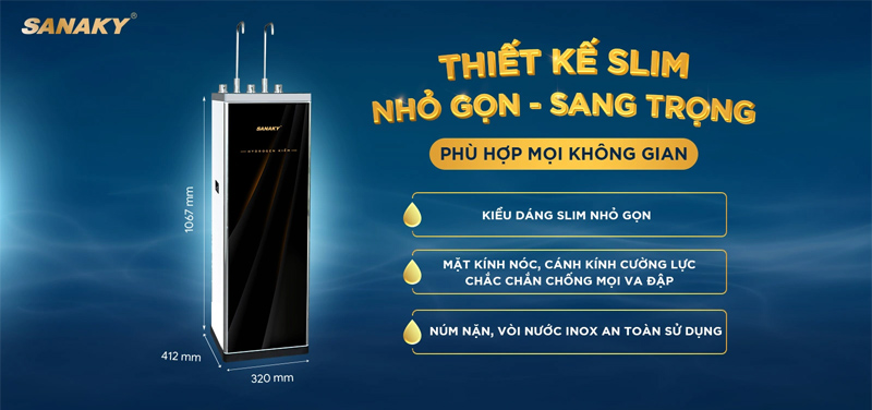 Không thể bỏ qua Máy Lọc Nước Nóng Lạnh Sanaky 10 Lõi SNK-S3HK001