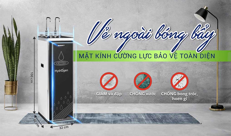 Máy Lọc Nước Nóng Lạnh Sanaky VH-102HP 11 Lõi có kích thước nhỏ gọn 