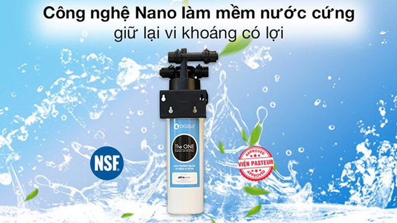 Hệ thống lọc của máy lọc nước Panasonic tích hợp công nghệ lọc Nano