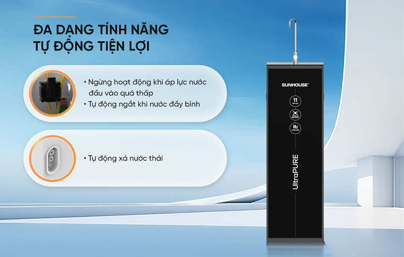 An tâm khi sử dụng Máy Lọc Nước Sunhouse SHA8820KL và SHA8800KL