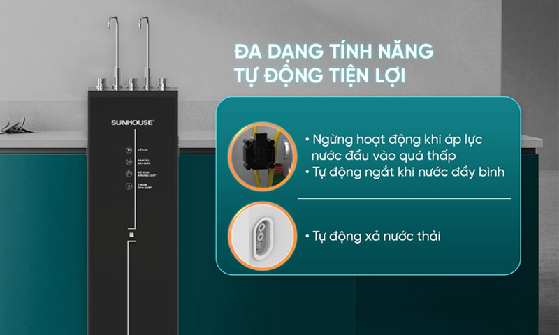 Máy Lọc Nước Sunhouse UltraPURE SHA76226L đảm bảo an toàn 