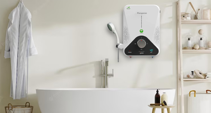 Máy nước nóng điện tiêu thụ điện năng trực tiếp từ lưới điện quốc gia