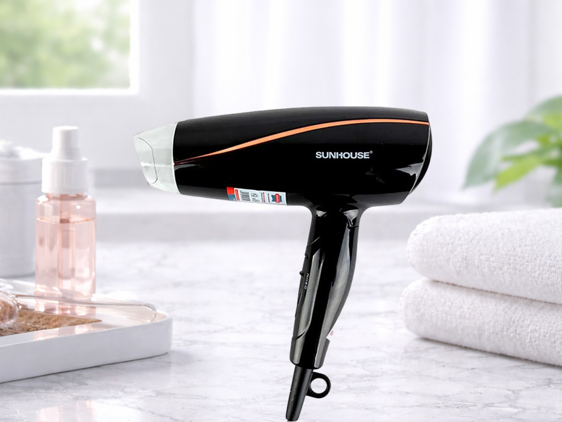 Máy sấy tóc Sunhouse SHD2306 1200W có thiết kế tối giản 