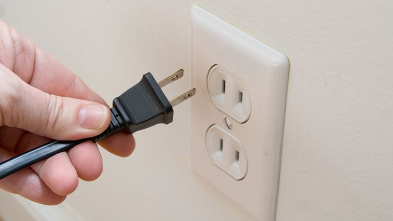 Ngắt nguồn điện máy lọc không khí Coway