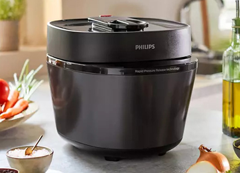Nồi Áp Suất Điện Philips HD2151/66 có màu đen sang trọng 