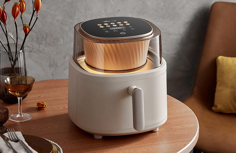 Nồi Chiên Không Dầu Bear QZG-F15G1 có kiểu dáng nhỏ gọn 