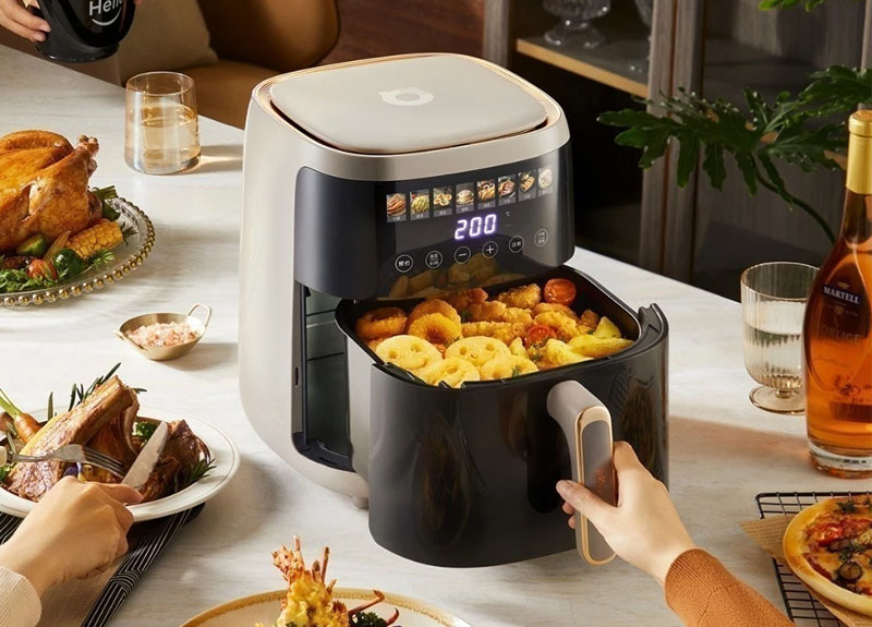 Nồi chiên không dầu 3-5 lít phù hợp cho gia đình từ 4-5 thành viên