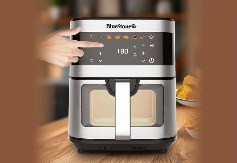 Nồi Chiên Không Dầu Bluestone 9.0 Lít AFB-5886 có bảng điều khiển cảm ứng