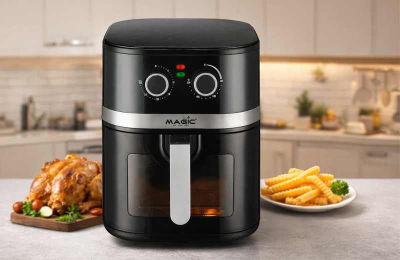Nồi Chiên Không Dầu Magic Eco AC-127 sở hữu thiết kế gọn gàng