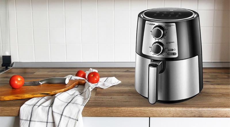 Nồi chiên không dầu Sharp KF-AF42MV-ST có thiết kế hiện đại 