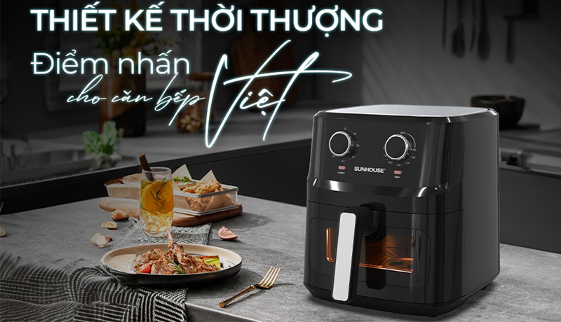 Nồi Chiên Không Dầu Sunhouse SHD4030 6.5 Lít 