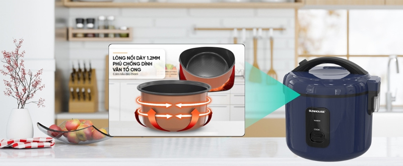Sunhouse mang đến các dòng nồi cơm điện đa dạng phân khúc