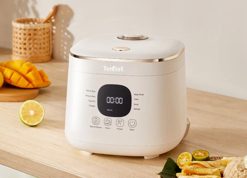Nồi Cơm Điện Tử Tefal Rice Mate Mini RK515168 có kiểu dáng nhỏ gọn