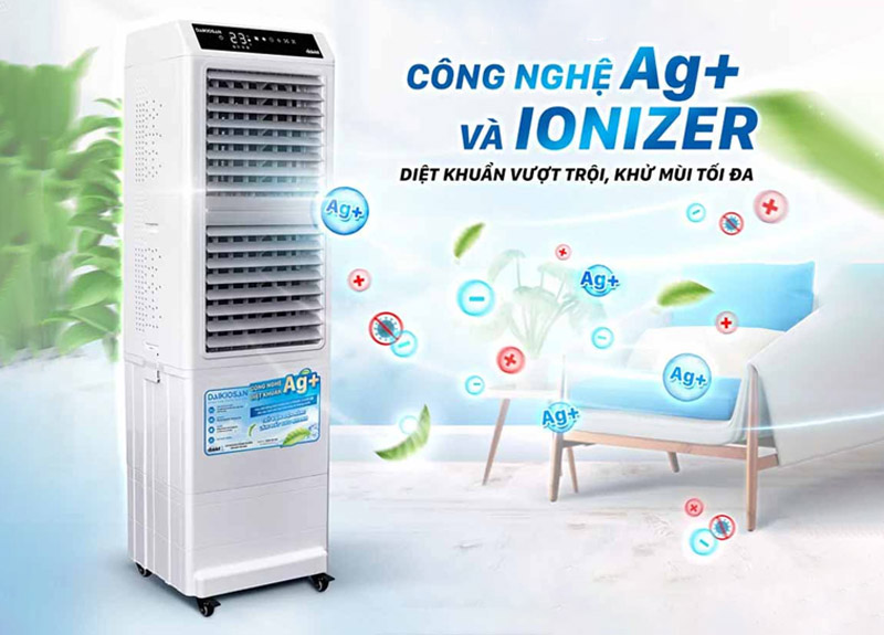Quạt điều hòa Daikiosan DM104 300W tích hợp công nghệ tạo ion âm 