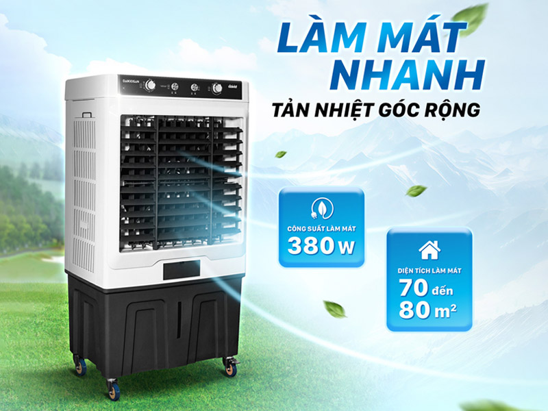 Quạt điều hòa Daikiosan DM203 gây ấn tượng với thiết kế hiện đại