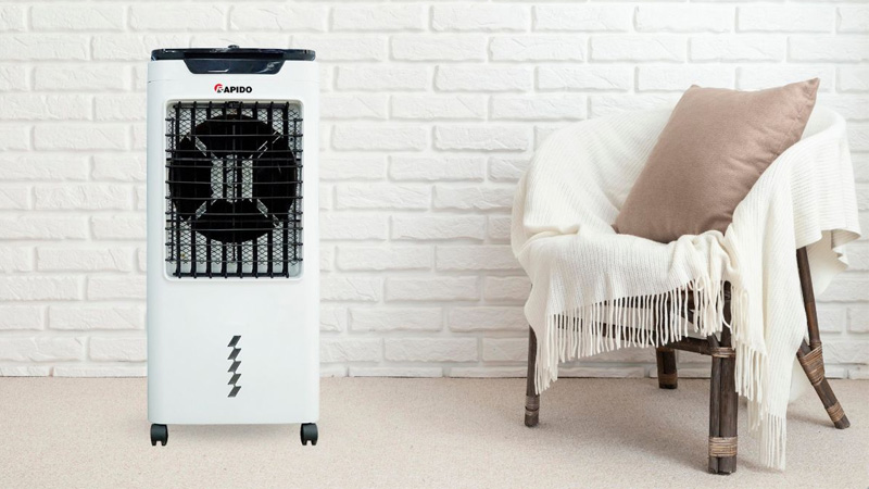 Quạt điều hòa không khí Rapido Everest 6000-M có kích thước nhỏ gọn 