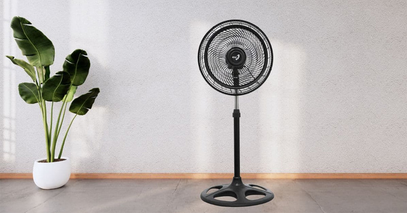 Quạt đứng Asiavina Turbo One VY619990 55W - Đen có thiết kế hiện đại 