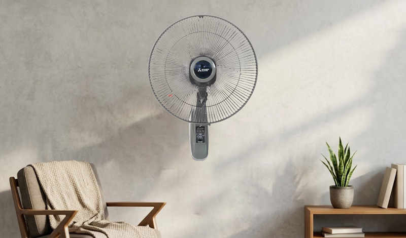 Quạt treo Mitsubishi W16-RA CY-GY - Xám đậm có thiết kế trang nhã