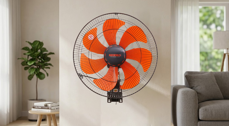 Quạt treo Senko TC1622 - Đen Cam