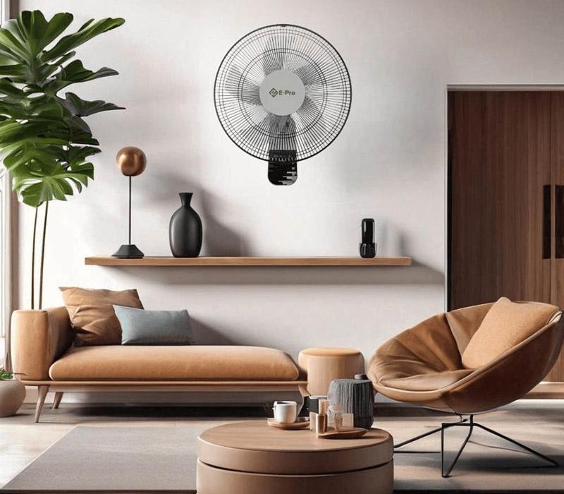 Quạt Treo Tường Có Remote E-Pro VEP-WF40-B1R có thiết kế hiện đại