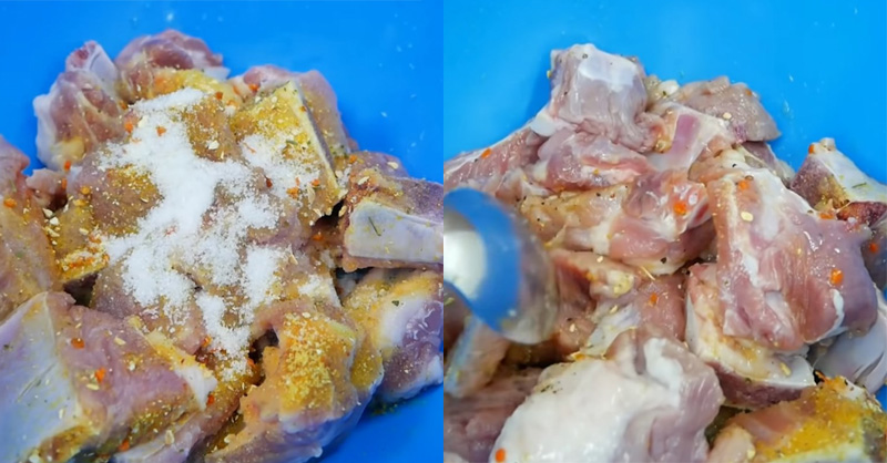 Sơ chế và tẩm ướp nguyên liệu để nấu cháo 