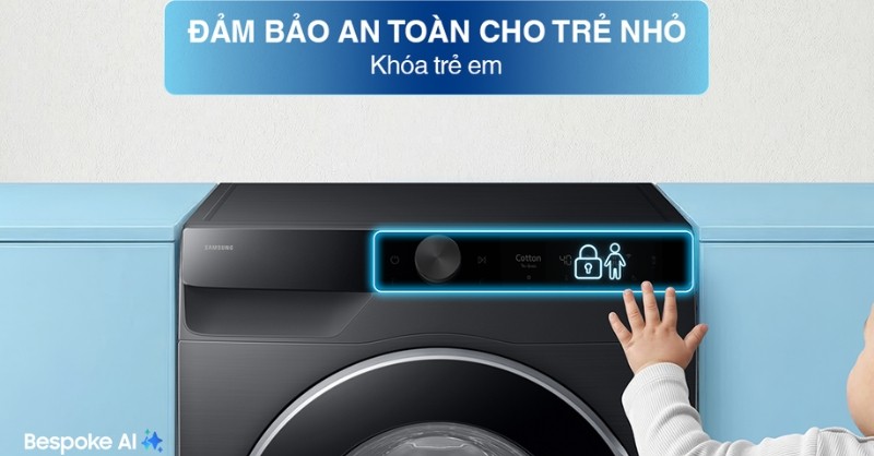 Cách mở khóa trẻ em máy giặt Samsung thành công đơn giản