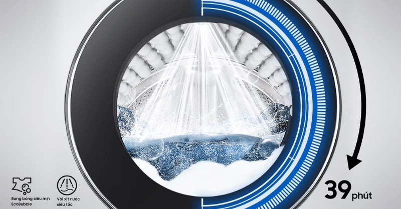 Công nghệ sạch siêu tốc QuickDrive, tiết kiệm thời gian