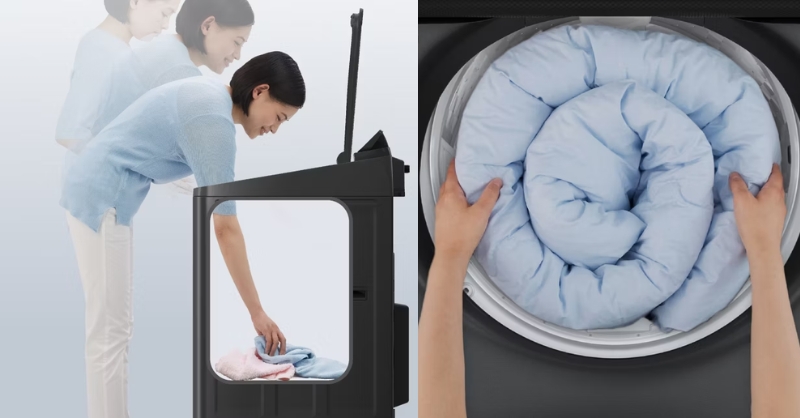 Dễ dàng lấy quần áo ra khỏi lồng giặt