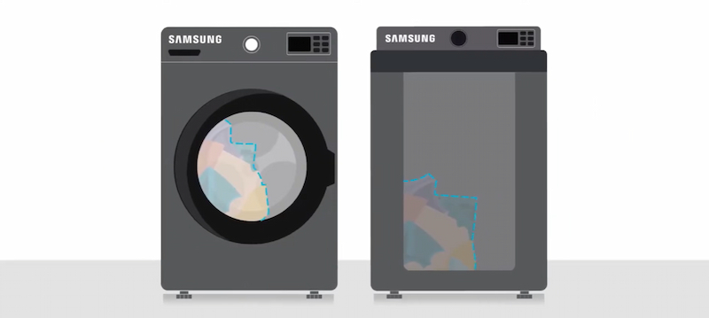 Mất cân bằng lồng giặt gây lỗi không vắt ở máy giặt Samsung