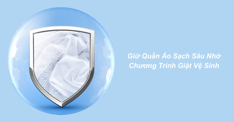 Máy giặt Hitachi giặt vệ sinh diệt 99.9% vi khuẩn, bảo vệ quần áo và sức khỏe