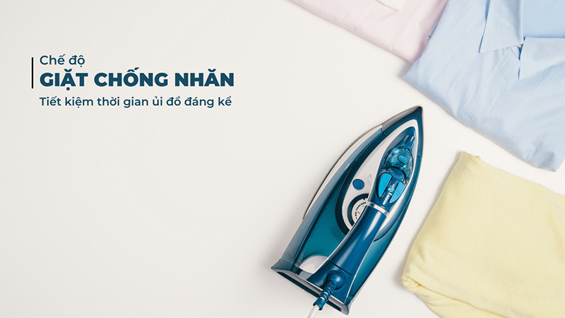 Máy giặt Hitachi hỗ trợ tính năng giặt chống nhăn tiết kiệm thời gian là ủi