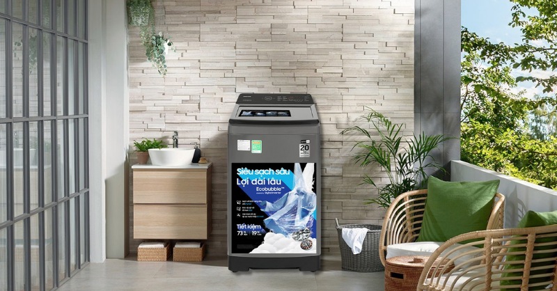 Máy Giặt Samsung WA95CG4545BDSV tối giản, hiện đại