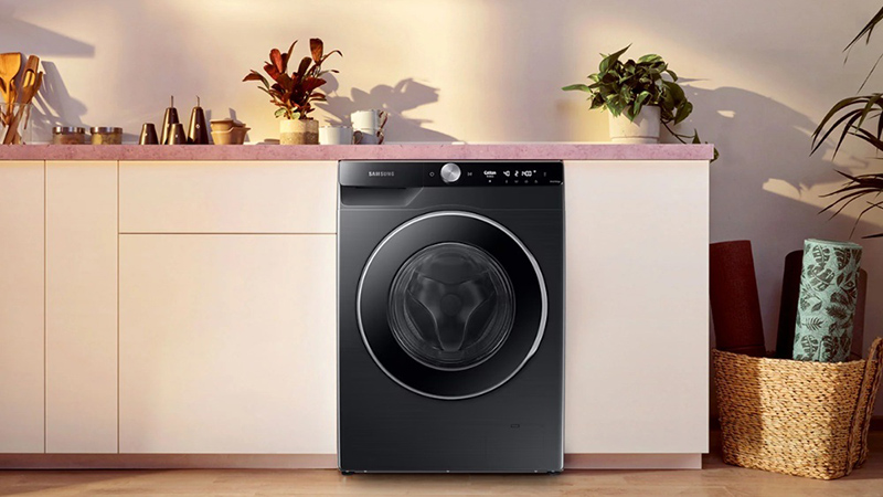 Máy Giặt Samsung WW12CG604DLBSV hiện đại cùng sắc đen cuốn hút