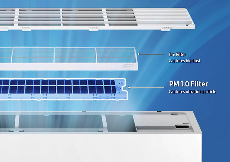 Bộ lọc PM1.0 lọc bụi mịn, bảo vệ không khí trong phòng