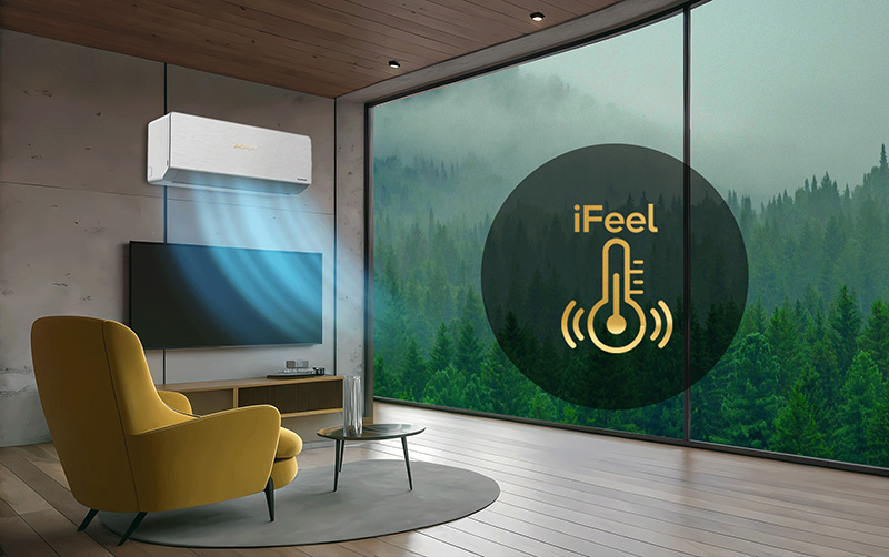 Cảm biến iFeel trên máy lạnh Casper tự động điều chỉnh nhiệt độ theo vị trí người dùng