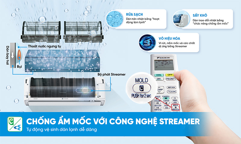 Chống ẩm mốc kết hợp công nghệ Streamer