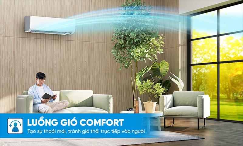 Công nghệ luồng gió thoải mái Comfort Airflow trên máy lạnh Daikin