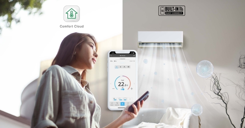 Điều khiển máy lạnh bằng điện thoại qua ứng dụng Panasonic Comfort Cloud